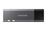 Samsung Memorie Duo Plus USB Flash Drive, USB 3.1, Type-C, Velocità di Lettura Fino a 400 MB/s, 128 GB, Grigio (MUF-128DB)