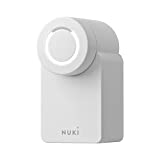 Nuki Smart Lock 3.0, Smart Home Door Lock, cerradura de puerta electrónica fácil de instalar con sensor de puerta, producto certificado AV Test, blanco