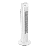 TROTEC Ventilador de torre TVE 30 T | Oscilación automática de 60 ° o ventilación fija | 3 niveles de velocidad | 45 vatios de potencia | ventilador silencioso