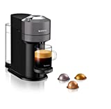 De'Longhi Nespresso Vertuo Next ENV120.GY - Cafetera de cápsulas espresso, 1500W, gris / negro