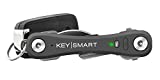 KeySmart Pro - Llavero compacto con luz LED y tecnología Smart Tile, localiza y encuentra llaves y teléfono vía bluetooth (máx. 10 llaves, Slate)