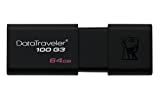 Kingston DataTraveler 100 G3-DT100G3 / 64GB USB 3.0, PenDrive, 64 GB, 1 Pieza, Negro