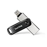 Memoria USB SanDisk iXpand Go de 256 GB para copia de seguridad de iPhone y iPad