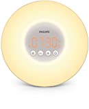 Philips - Wake-up Light HF3500/01, despertador LED, radio FM, simulación de amanecer y atardecer, 1 sonidos naturales, 200 alarma, 200 lux, blanco