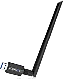 Maxesla Chiavetta WiFi USB, 1200M Antenna WiFi USB per PC, ad Alta velocità 802.11ac 5dBi Dual Band 2.4/5GHz USB WiFi Adattatore, di Rete Chiavetta Internet per PC/Desktop/Laptop, per Mac OS,Windows