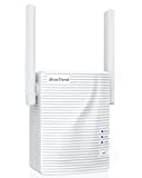 BrosTrend Potente repetidor WiFi AC1200 de doble banda, amplificador de señal Wi-Fi y punto de acceso, 1 puerto LAN, potenciador de señal WiFi, compatible con todos los enrutadores de módem, incluidos fibra y ADSL...