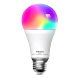 Meross Alexa Smart WiFi Bombillas LED E27, RGBWW Bombillas multicolores regulables 9W A19 y 2700K-6500K Blanco cálido, lámpara de luz inteligente compatible con SmartThings, Alexa, Google Home