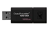 Kingston DataTraveler 100 G3-DT100G3 / 128GB USB 3.0, PenDrive, 128 GB, 1 Pieza, Negro