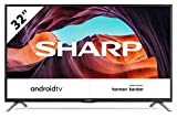 Sharp Aquos LC-32Bi6E Smart TV 32' Android 9.0 10 bit HD Ready LED TV, Wi-Fi, DVB-T2/S2, 1366 x 768 Pixels, Nero, suono Harman Kardon, 3xHDMI 2xUSB, 2020
