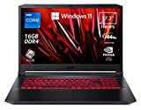 Acer Nitro 5 AN517-53-77E3 Notebook Gaming, Processore Intel Core i7-11370H, Ram 16 GB DDR4, 512 GB SSD, Display 17.3' FHD IPS 144 Hz LED LCD, NVIDIA GeForce RTX 3050 4 GB, Windows 11 Home