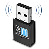 Yizhet Adattatore USB Scheda di Rete, Adattatore USB WiFi Bluetooth, Wireless 300 Mbit IEEE 802.11b/g/n Wireless USB 2.0 Adattatore per Windows 10/8.1/8/7/XP, Mac OS, Linux