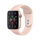 Apple Watch Series 5 (GPS + Cellular, 44 mm) Caja en aluminio, oro y correa deportiva - Arena rosa