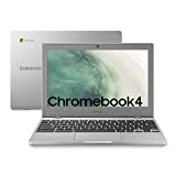 Samsung Chromebook 4, Computer Portatile XE310XBA Chrome OS, Processore Celeron N4000, RAM 4 GB LPDDR4, 64 GB SSD, Display 11.6” Full HD LED, UHD Graphics 600, USB-C, Argento (Platinum-Titan)