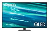Samsung TV QLED QE55Q80AATXZT, Smart TV 55 'Q80A Series, QLED 4K UHD, Alexa integrado, Carbon Silver, DVB-T2 [Clase de eficiencia energética G]