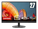 Monitor Lenovo C27-35 - Pantalla Full HD de 27 '(1920x1080, VA, bordes ultrafinos, FreeSync, 4ms, 75Hz, cable HDMI, entrada HDMI + VGA) - Negro