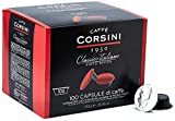 Caffe 'Corsini Classico Italiano - Paquete de 100 Lavazza * a Modo Mio * Cápsulas compatibles de 7,5 gramos de café molido