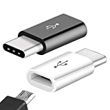 Adattatore USB C a Micro USB Femmina ( 2 pack ) Connettore USB Type C per Samsung, Google Pixel, Huawei, MacBook Pro