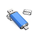 KOOTION USB Key Type C 64GB 3.0 USB C Key 64 Giga OTG USB Type C Pen USB Flash Drives para teléfonos móviles, PC, MacBook, Android (algunos teléfonos de Huawei, Xiaomi, Samsung), azul