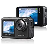 AKASO Brave 7 Le Action Cam 4K30FPS 20MP WiFi, cámara deportiva con pantalla táctil resistente al agua IPX7, cámara impermeable con pantalla dual y control remoto para nadar, surfear y bucear