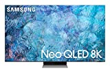 Samsung QE65QN900AATXZT Smart TV 65' Neo QLED 8K, Ultra HD, Procesador Neo Quantum 8K con IA, Quantum HDR, OTS Pro, HDMI 2.1, Wi-Fi, Infinity Screen, Acero inoxidable, 2021, Alexa, Asistente de Google