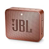 JBL GO 2 Altavoz Bluetooth portátil - Caja de altavoz Bluetooth resistente al agua IPX7 - Con micrófono, función de cancelación de ruido, hasta 5 horas de duración de la batería, rosa canela