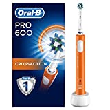 Cepillo de dientes eléctrico recargable Oral-B Pro 600 Cross Action, edición naranja Braun