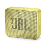 JBL GO 2 Altavoz Bluetooth portátil - Caja de altavoz Bluetooth resistente al agua IPX7 - Con micrófono, función de cancelación de ruido, hasta 5 horas de duración de la batería, amarillo