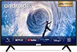 iFFALCON TV Smart da 32 pollici con Android TV, YouTube, Netflix, HDR, Micro Dimming, Dolby Audio, Chromecast integrato, Nero