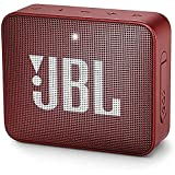 JBL GO 2 Altavoz Bluetooth portátil - Caja de altavoz Bluetooth resistente al agua IPX7 - Con micrófono, función de cancelación de ruido, hasta 5 horas de duración de la batería, rojo