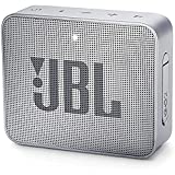 JBL GO 2 Speaker Bluetooth Portatile – Cassa Altoparlante Bluetooth Waterproof IPX7 – Con Microfono, Funzione di Noise Cancelling, Fino a 5h di Autonomia, Grigio